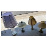 5 table lamps