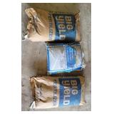 2 bags of fertilizer, 1 bag pelletized limestone