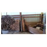 Wood, kindling, scrap wood, etc.