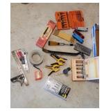 Hole saws, clamps hitch pin assortment, etc