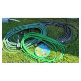 Hoses and sprinkler.
