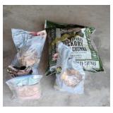 Smoker wood chips and chunks. Multiple flavors,