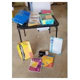 Tub lot of office related, file folders, sheet