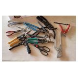 Assorted pliers.