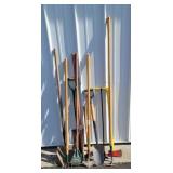 Yard tool. Shovel, little rake, ax/Maddox combo,