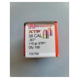 Hornady 38cal 110gr xtp -100