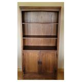 2 door open top book case. 72"x36"x12"