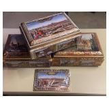 4 Lebkuchen Schmidt cookie tins and a calendar