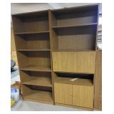 2 book shelves