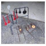 Steel pinker targets.