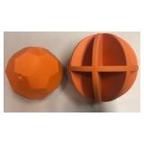 2 orange target balls
