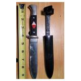 Hitler youth knife reproduction. Metal sheath.