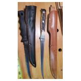 Schrade and Buck fillet knife.