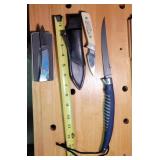 Buck, Shrade, Taylor knives.