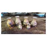 6 pieces Mexican pottery.