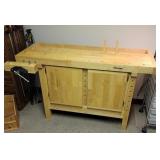 White gate work bench