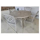 Cast aluminum 5 piece patio set.