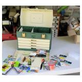 Tackle box with contents.