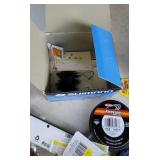 Tub lot of fishing, lures, line, pliers, etc.
