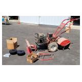 Troy built Horse "Big Red" rototiller with plow