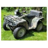 2000 Honda 450 Rancher. 1206 mi,194.7 hrs Starts