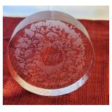 Signed Steuben 1992 paperweight