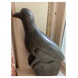 Beautiful HEAVY granite bird sculpture