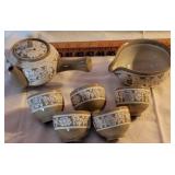 Heavy stoneware japanese? tea set