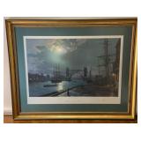John Stobart signed and numbered print Moonlight