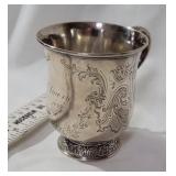 Tiffany & co sterling silver cup - dated 1899