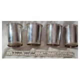 Set of 4 sterling mint julep JFK presidential