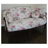 Floral sofa 62" -the upholstery is all nice