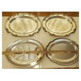 1 Meat Server, Oval Serving Platter, and 2