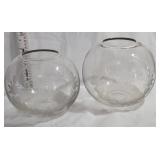 Pair of beautiful 19th century Rose bowls -