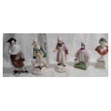 Box of old Staffordshire figures , etc... - as is