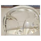 Signed Steuben Bear Very Large approx 6"x5"