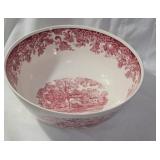 12" Wedgewood red and white bowl