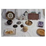 Interesting box - paperweights, pottery, Corning