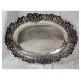 Stunning 10.5" x 14.5" Oval sterling silver