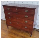 Early 4 drawer dresser inlaid drawers
