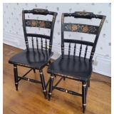 2x$ stenciled Hitchcock chairs