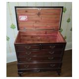 Queen Anne Lane Cedar chest with drawer 34"18"36"