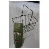 wire Basket and mask