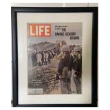 John Lewis(?) autographed framed Life Magazine