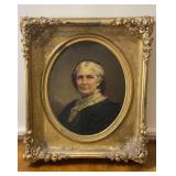 Signed J.B. Whittaker oil on canvas - portrait of