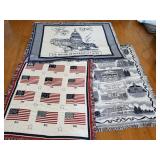 3 Lap Blankets, House of Representatives,