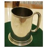 English Pewter Goblet - hang man etched base.