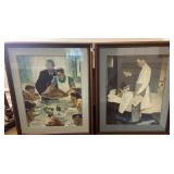 2x$ 2nd lot 2 Norman Rockwell prints Freedom from