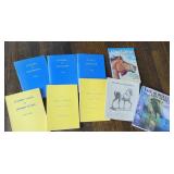 Box of horse books including Polo