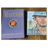 2 books - the Marines and Larry burrows Vietnam